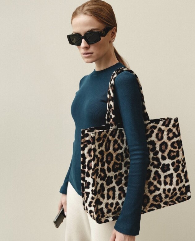 Printed tote bag - Leopard